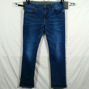 American Eagle Men's Blue Extreme Flex Slim Straight Leg Jeans Size 34 x 32